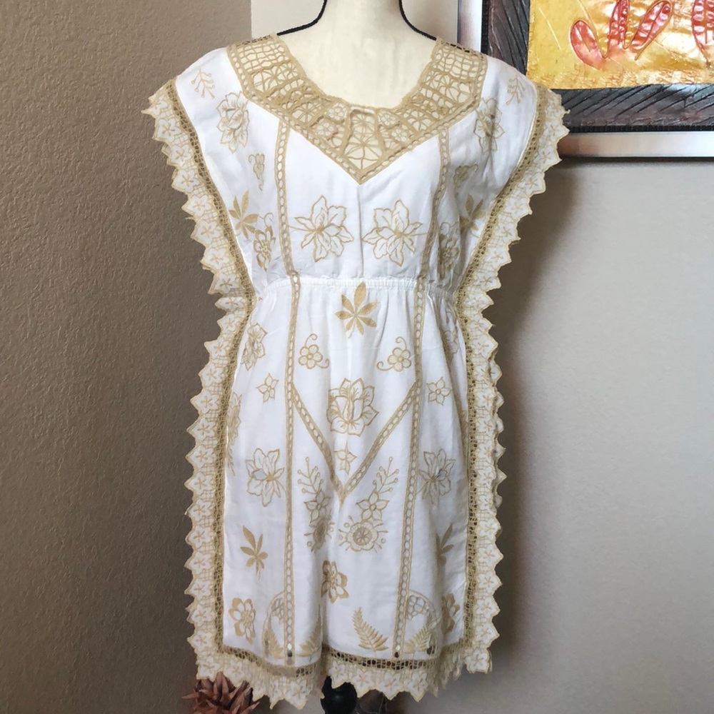 Women Candela Summer Embroidered Dress Sz Sm